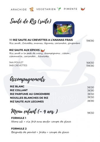 Sauté de riz et Accompagnement